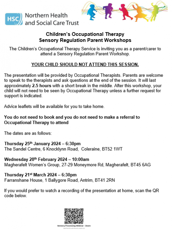Parent Workshops for Children's Sensory Regulation 